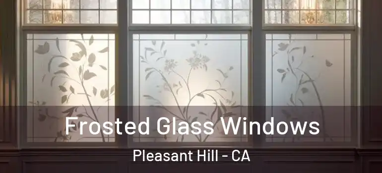  Frosted Glass Windows Pleasant Hill - CA